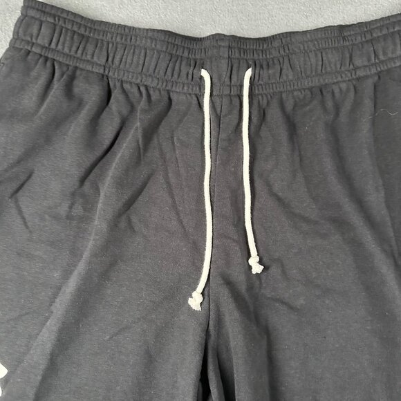 Under Armour Mens XXL Black UA Rival Terry 6 Inch Shorts Pockets Drawstring NWT - Picture 3 of 8